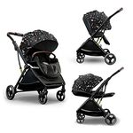 StarAndDaisy Multi-Purpose, Multi-Adjustment Stroller pram Travel Friendly, Broad seat & Bed Buggy for 0-36 Months (Coballe Graffiti)