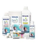 Metacril Easy Chlorine Kit for Hydromassages and Pools. Full Chlorine Treatment in 20 g tablets.