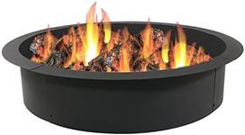 Sunnydaze 2mm Thick Steel Fire Pit Ring Insert - DIY Above or In-Ground Liner - 42-Inch Outer Diameter (36-Inch Inner Diameter)