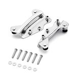 Wsays 4 Point Docking Hardware Kit for Sissy Bar Luggage Rack Chrome Compatible with Harley Davidson Touring Street Glide Road Glide Electra Glide Road King 2009-2013