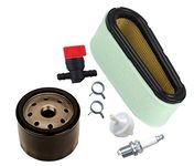 OxoxO Air Filter Kit with Fuel Filter Fuel Shut Off Valve Oil Filter for Briggs & Stratton 12.5-17 HP Engines Replace 496894S 496894 493909