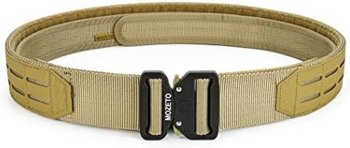MOZETO Molle Battle Belt, 2" Battle Belts Tactical War Combat Quick Release Law Enforcement Duty Belts for Men