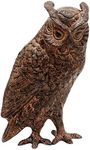 Achla Designs Great Horned Owl Garden Statue, Bronze