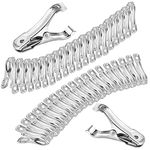 Samhopo 40 PCS Garden Clips, Greenhouse Clamps Made of Stainless Steel for Netting, Have a Strong Grip to Hold Down the Shade Cloth or Plant Cover on Garden Hoops or Greenhouse Hoops.