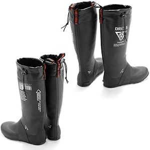 Dress Rain Boots, Airbone, 9.8-11.4 inches (25-29 cm), Black, Fishing Boots, Wading Boots, Rain Boots, Marine Boots, Completely Waterproof, Water Repellent, Mountain Streams, Rocks, Non-Slip