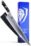 DALSTRONG Chef Knife - 12" - Gladiator Series - Forged High Carbon German Steel - Full Tang - Black G10 Handle - w/Sheath - NSF Certified