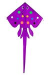 In The Breeze 70-Inch Stingray Delta Kite with Tube Tail, Purple