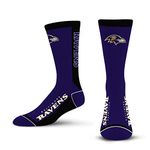 For Bare Feet MVP Crew Sock NFL Large