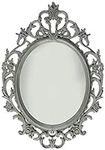 Kole Ornate Grey Oval Mirror