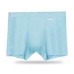 ABananaCover Premium Men's Naked Feeling 80S Air Micro Modal Boxer Briefs - Superior to Cotton Underwear - 3X Softer Than Cotton - 3" Mens Tag-Free Everyday Underwear Trunks - Zinc Green, XL