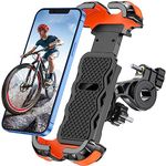 Uivaby Bike Phone Mount, [Anti-Shake] Motorcycle Phone Mount, 360° Rotaable Bike Phone Holder for 4.7-6.7” Smartphone, Fits Electric Bike/Motorcycle/Dirt Bike/Scooter/Stroller