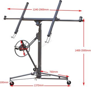 Switzer 11FT Drywall Lift – Heavy Duty Panel Hoist for Ceilings
