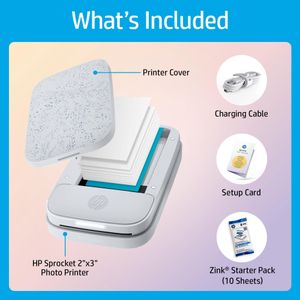 HP Sprocket 2x3 Portable Photo Printer – Compact Instant Prints