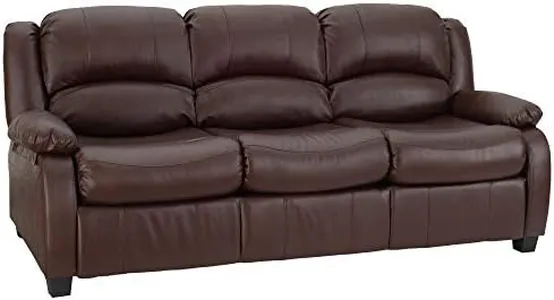 RecPro Charles 80" RV Sleeper Sofa w/Hide A Bed | RV Furniture | RV Sofa (Mahogany)
