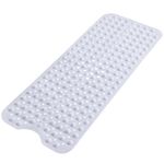 Yimobra Original Bath Tub Shower Mat Extra Long 40 x 16 Inches, Non-Slip with Drain Holes, Suction Cups, Machine Washable, Phthalate Free, Latex Free, BPA Free, Bathroom Mats Pure White