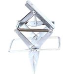 Haierc Easy Set Mole Eliminator Trap,Galvanized Steel Mole and Gopher Trap (Sliver)