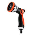 Garden Hose Pipe Spray Gun - 10 Adjustable Patterns Hose Head Heavy Duty Water Sprayer Nozzle for Car Washing, Pets Shower, Plants Watering