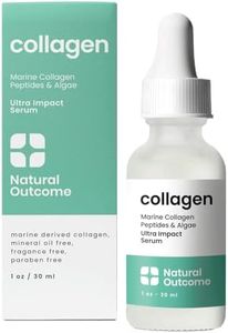 Collagen Serum For Face by Natural Outcome Skin Care - Ultra Impact Marine Collagen Peptides Serum for Face - Facial Moisturizer Anti Aging Serum Gel for Firming, Lifting and Reducing Wrinkles, 1 oz
