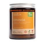 Orange - Luxury Scented Natural Aromatherapy Candle | Handmade with Pure Essential Oils | Natural Soy Wax | Cotton Wick | Long Lasting Calming Fragrance | Vegan & Eco-Friendly - YOUR NATURE – 140g