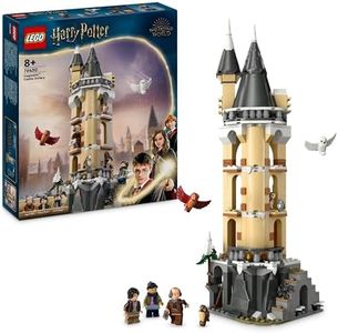 LEGO Harry Potter Lechucería del Castillo de Hogwarts de Juguete, Juego de Aventuras con Figuras de Animales y 3 Personajes, Regalo del Universo Mágico para Niñas, Niños y Fans de 8 Años o Más 76430