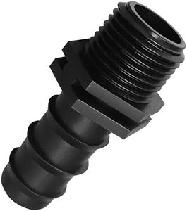 Barbed Hose Connector 3/4 inch PVC - SCH 40 3/4 Inch Barbed Insert x 3/4 Inch MNPT Male Pipe Thread PVC Adapter Fitting - PVC