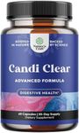 CANDI-CLEAR Body Cleanse Detox for Women - Anti Overgrowth Gut Detox for Women with Caprylic Acid Black Walnut Wormwood and Oregano - Full Body Detox Cleanse for Women with Pre and Probiotics