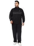 YHA Men's Plus Size Winter High Neck Stripes Tracksuit