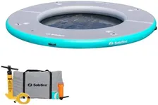 Solstice Circular Mesh Dock - Gray/Blue, 10'x10'