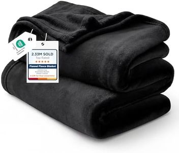 Bedsure GentleSoft Fleece Blankets King Size Black - Bed Blanket Soft Lightweight Plush Cozy Fuzzy Luxury Microfiber, 108x90 inches
