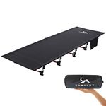 TOMOUNT Folding Camping Cot Lightweight Sleeping Cot for Adults Portable Foldable Camping Bed Support Up to 330lbs, Camping Gear for Outdoor Camping, Hiking, Backpacking, Ice Fishing