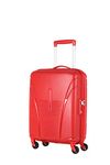 American Tourister Ivy 55 Cms Small Cabin Polypropylene (PP) Hard Sided 4 Wheeler Spinner Luggage/Trolley Bag with TSA Lock (Red)