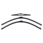 HouYeen Front and Rear Windscreen Wiper Blades Kit for F-ord Focus MK3 2012 Up