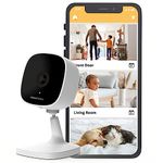 AlfredCamera Indoor Security Bullet Camera -AlfredCam, Plug-in Baby Monitor/Pet Cam- 1080P, Night Vision, Wide-Angle View, Continuous Recording, and Stick-On Mount -Works with AlfredCamera App 2.4GHz