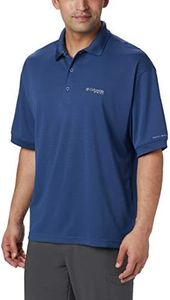 Columbia PFG - Maglia da Pesca a Maniche Corte, da Uomo, 100% Cotone, Carbonio, 2 Volte