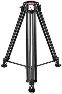 Proaim 100mm Telescopic Tripod Stand w/Shoes for DSLR Video Camera, Slider, Jib/Crane & Fluid Head. Aluminum Made, Reliable & Stable. for Travel, Photography, Videography & Filmmaking (CST-100-02)