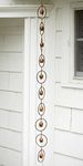 Ancient Graffiti Bell Rain Chains, Copper Colored, Pack of 4