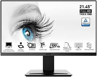 MSI PRO MP223 MONITOR 21.45" (VA) - 1920 x 1080 (Full HD), 100HZ, 1ms (MPRT) / 4ms (GTG), Vesa 75 x 75 mm - Tecnologia anti-sfarfallio, meno luce blu, display antiriflesso