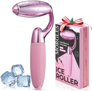MORGLES Ice Roller for Face and Eyes, Ice Face Roller for Women Skin Care, Cold Facial Roller for Puffiness, Migraine Relief and Lymphatic Drainage