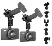 [2-Pack] Dash Cam Mount, Sportway S90 Dash Cam Mirror Mount Holder with 6pcs Joints for Rove APEMAN CHORTAU Roav Nexar iiwey YI Z-Edge Old Shark KDLINKS Crosstour Falcon Zero... Most Car Dash Cameras