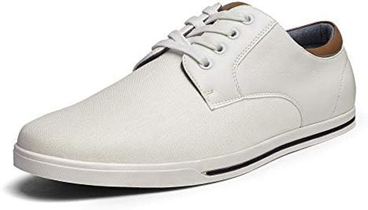 Bruno Marc Mens Oxfords Sneakers Casual Dress Shoes, White - 8.5 (RIVERA-01)