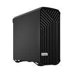 Fractal Design Torrent Black - Solid Side Panel - Open Grille for Maximum air Intake - Two 180mm PWM and Three 140mm Fans Included - Type C - ATX Airflow Mid Tower PC Gaming Case