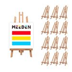 MEEDEN 20" Tall Tabletop Easel - Medium Tabletop Display Wood Easel, for Kids Artist Adults Kids Classroom/Parties Painting Display, Standing Easel, Pack of 12