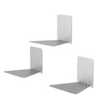 Umbra Conceal, Sturdy Metal Floating Bookshelf for Wall (Set of 3 - Large), Silver