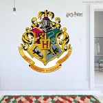 Harry Potter Wall Sticker – Hogwarts Crest Wall Decal Wizarding World Art (90cm Height x 75cm Width)