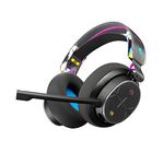 Skullcandy PLYR Multi-Platform Over-Ear Wireless Gaming Headphone with Mic, Enhanced Sound Perception, 24 Hr Battery, AI Microphone, Works with Xbox Playstation and PC - Black