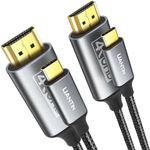 UANTIN USB C to HDMI Cable 3Ft | 4K High-Speed USB 3.1 Type-C to HDMI 2.0 Cord [Thunderbolt 3/4 Compatible] with MacBook Pro/Air,Galaxy S8 to S23,iPhone 15 Series,Pad Pro, iMac, Surface - 2 Pack