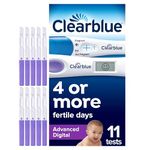 Clearblue 10 Advanced Digital Ovulation Tests and 1 Pregnancy Test Kit – Typically IDENTIFIES at Least 2X More Fertile Days vs LH only Ovulation Test Strips, Double Your Chances of Getting Pregnant