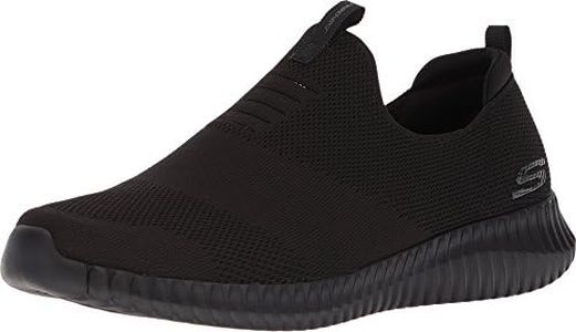 Skechers Men's Elite Flex - Wasik Slip-On Training Sneaker, Black/Black, US 9