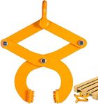 BestEquip 1T Pallet Puller Steel Single Scissor Yellow Pallet Puller Clamp 2205 LBS Capacity Pallet Grabber 4.3 Inch Jaw Opening x 0.5 Inch Jaw Height