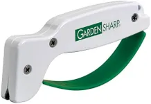 AccuSharp Garden Tool Sharpener - Diamond-Honed Tungsten Carbide Rust-Free Blade Quickly Sharpens, Restores, Repairs & Hones Lawnmower Blades, Secateurs, Limb Loppers, Hoes, Shovel & Scythes